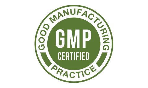 GMP certified facility badge
